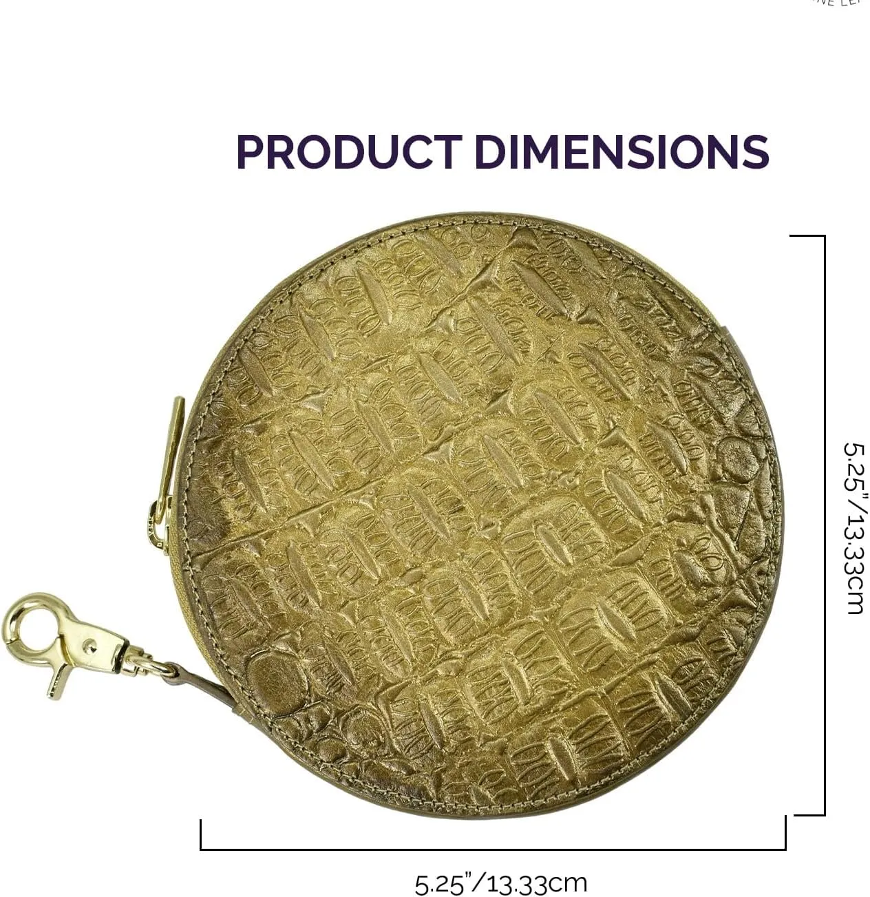 Anuschka Women's Original Hand Painted Genuine Vegetable Tanned Leather Round Coin Purse
