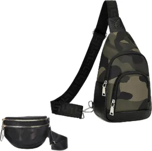 AO ALI VICTORY Sling Bag Crossbody Bags for Women, Fanny Packs for Women Chest Bag for Work Shopping