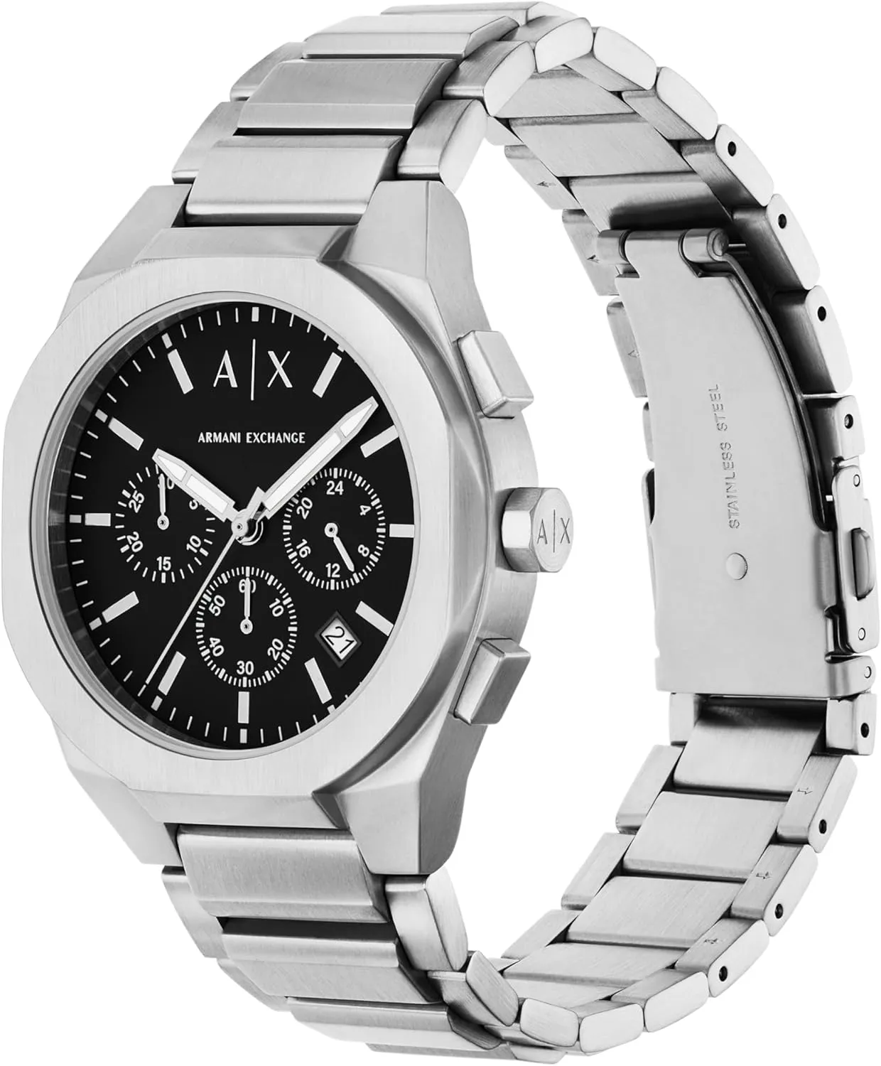 Armani Exchange A|X Chronograph Watch for Men; Men's Watch with Leather, Stainless Steel or Silicone Band