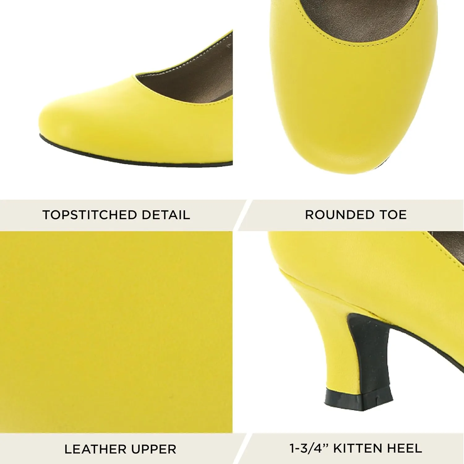 ARRAY Women’s Flatter Low Heel Leather Dress Pump