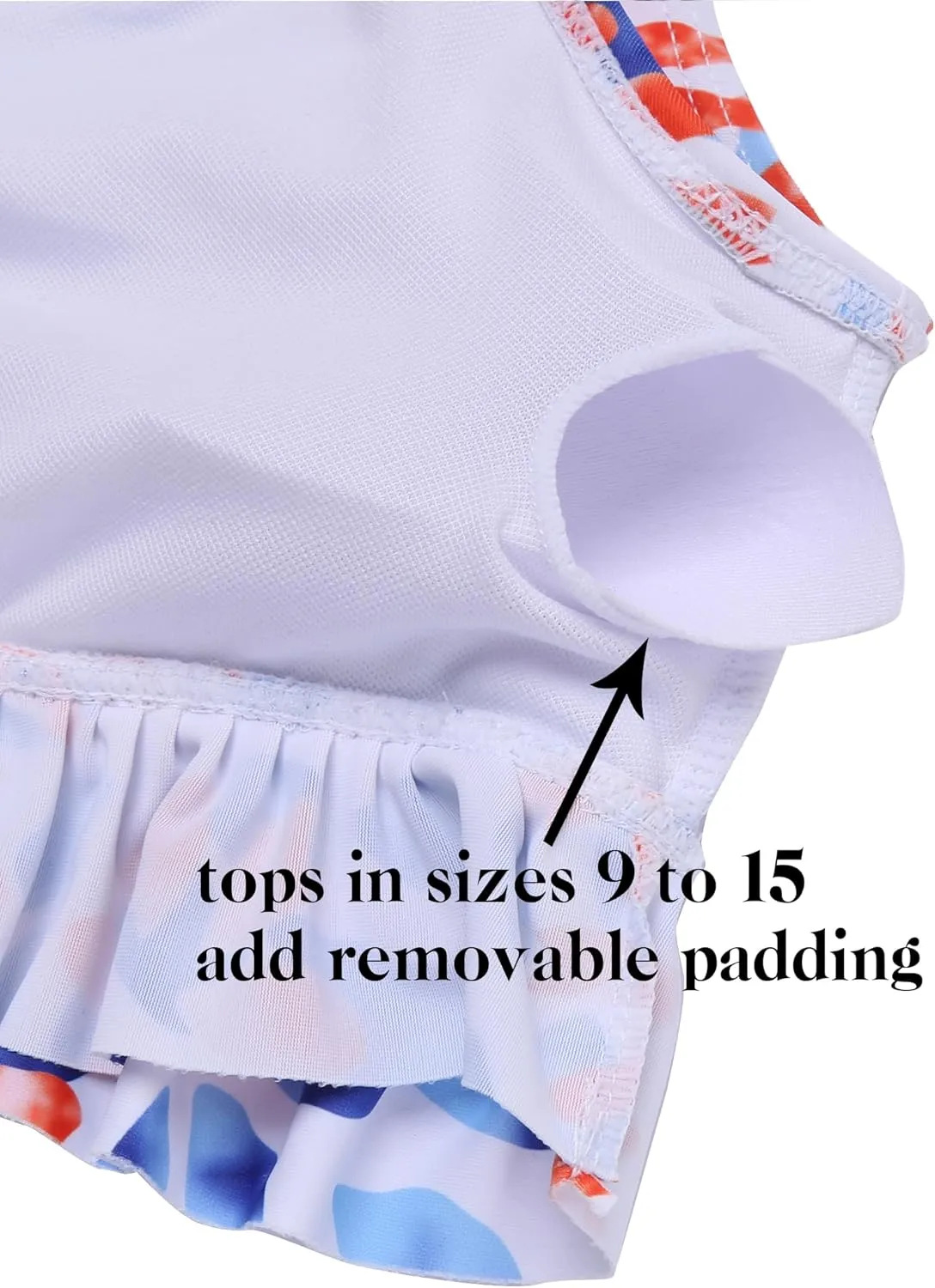 Arshiner Girls Bikini Beach Swimwear 2 Piece Swimsuits Floral Printing Bathing Suits for 4-15 Years