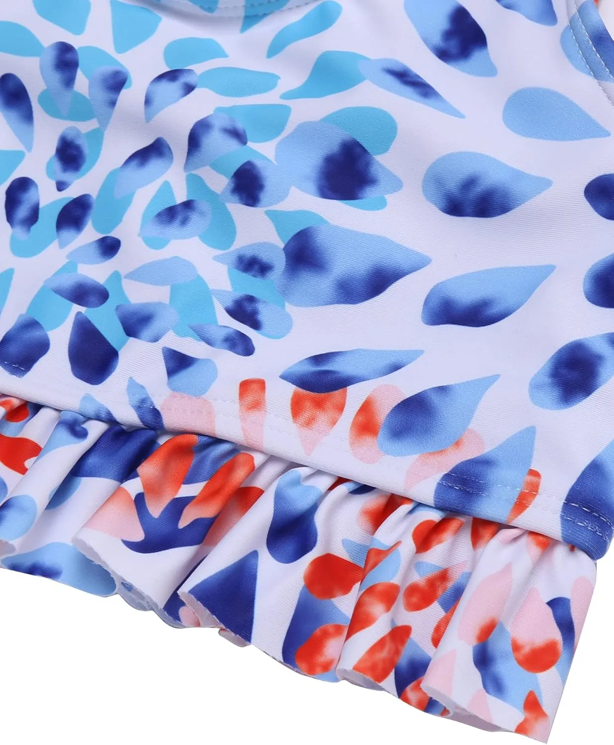 Arshiner Girls Bikini Beach Swimwear 2 Piece Swimsuits Floral Printing Bathing Suits for 4-15 Years