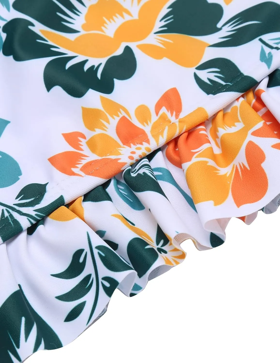Arshiner Girls Bikini Beach Swimwear 2 Piece Swimsuits Floral Printing Bathing Suits for 4-15 Years