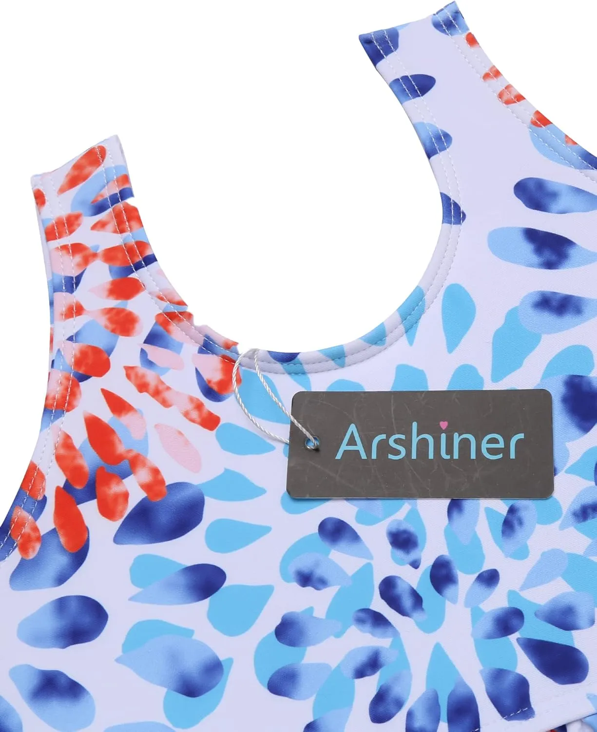 Arshiner Girls Bikini Beach Swimwear 2 Piece Swimsuits Floral Printing Bathing Suits for 4-15 Years