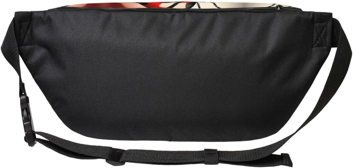 Art Ladybug Tracks Multi-Purpose Fanny Pack and Crossbody Bag - High Capacity with Zipper Pockets, Ideal for Men and Women