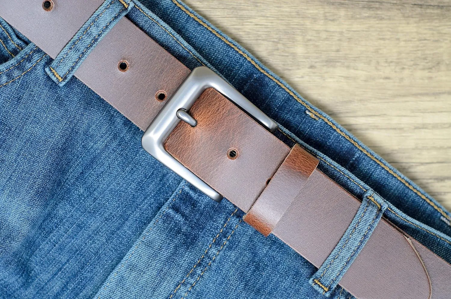 Ashford Ridge 38mm Full Hide Real Leather Belt Made in England