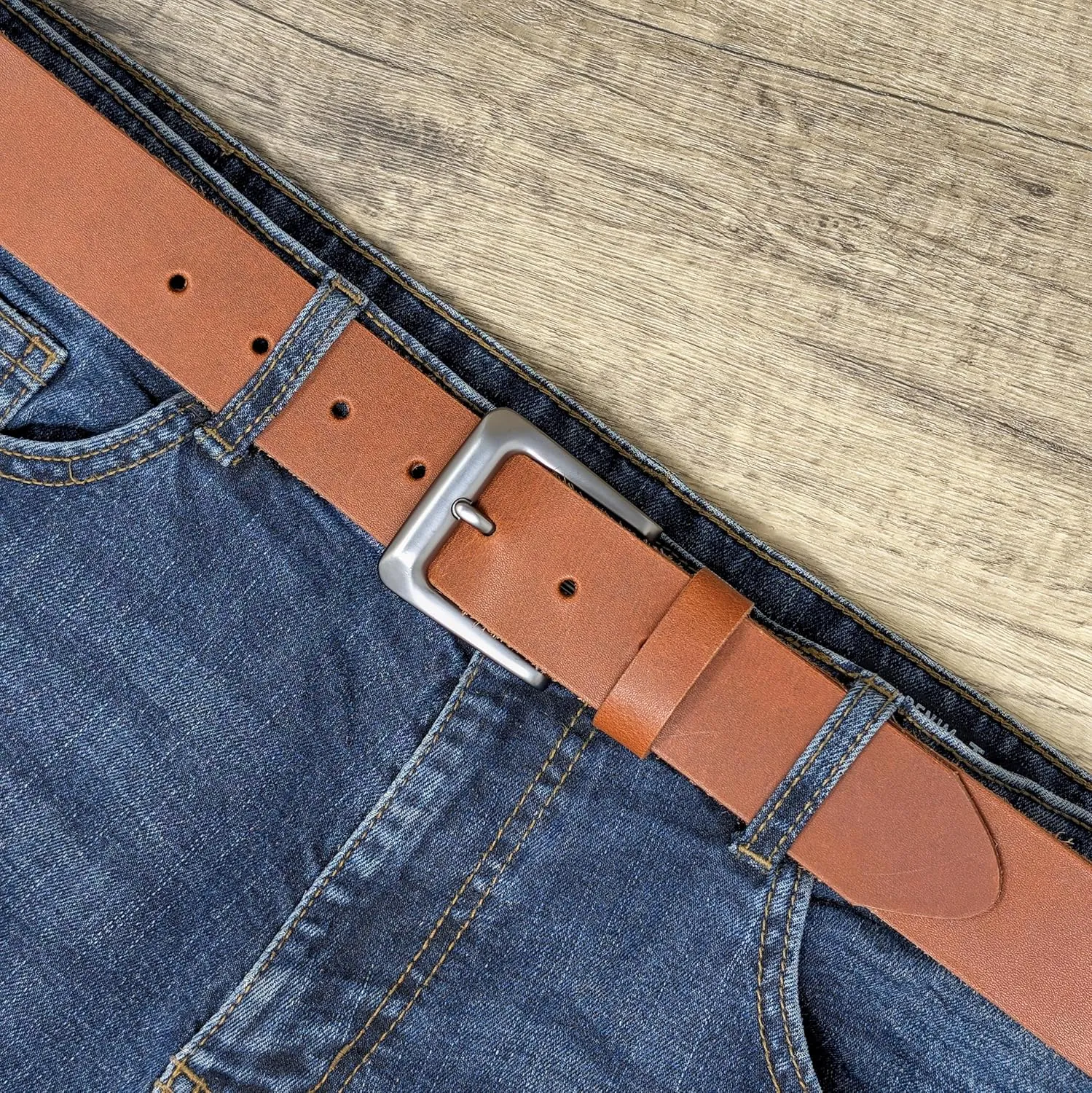 Ashford Ridge 38mm Full Hide Real Leather Belt Made in England