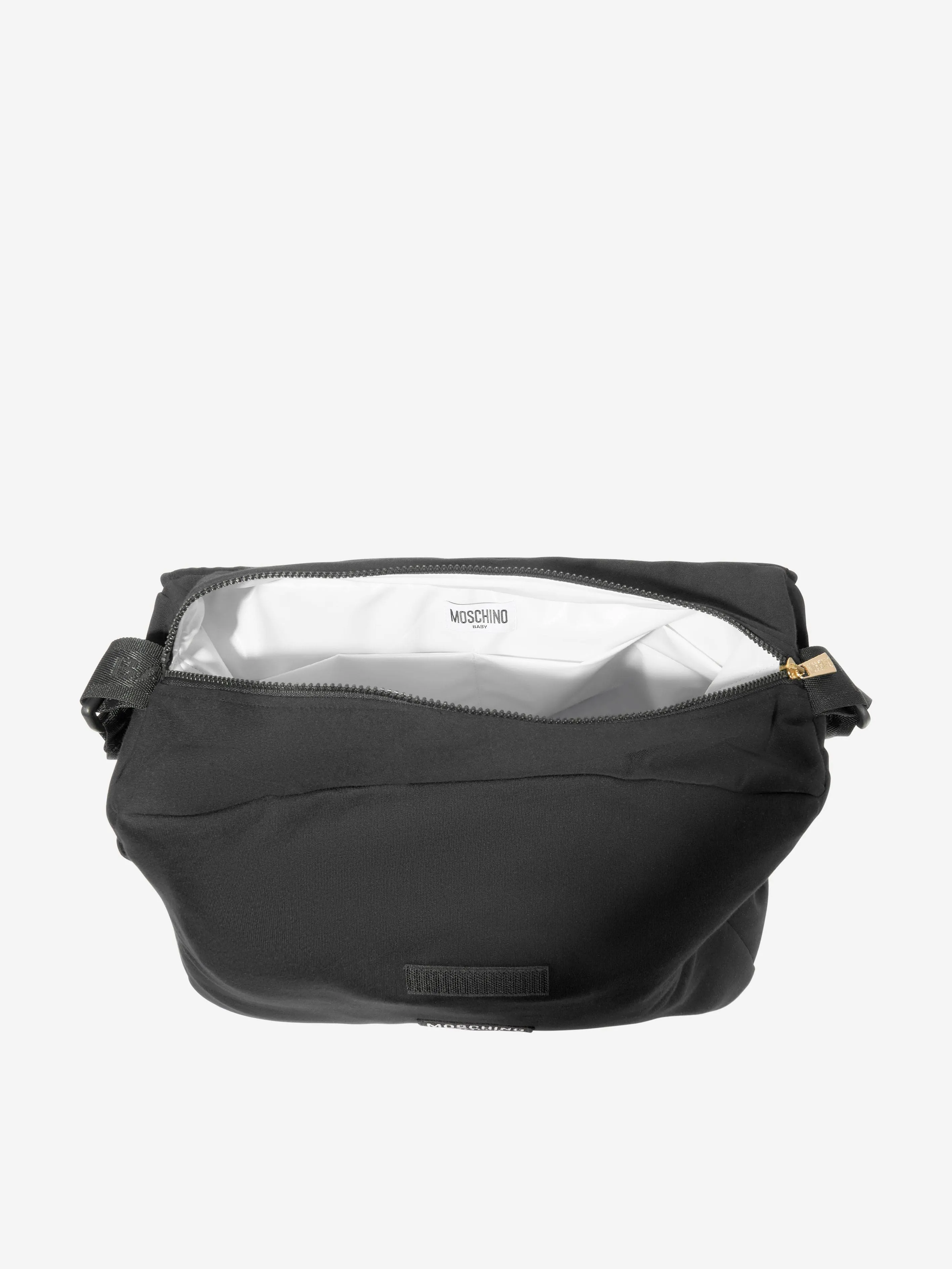 Baby Teddy Bear Logo Changing Bag in Black (39cm)
