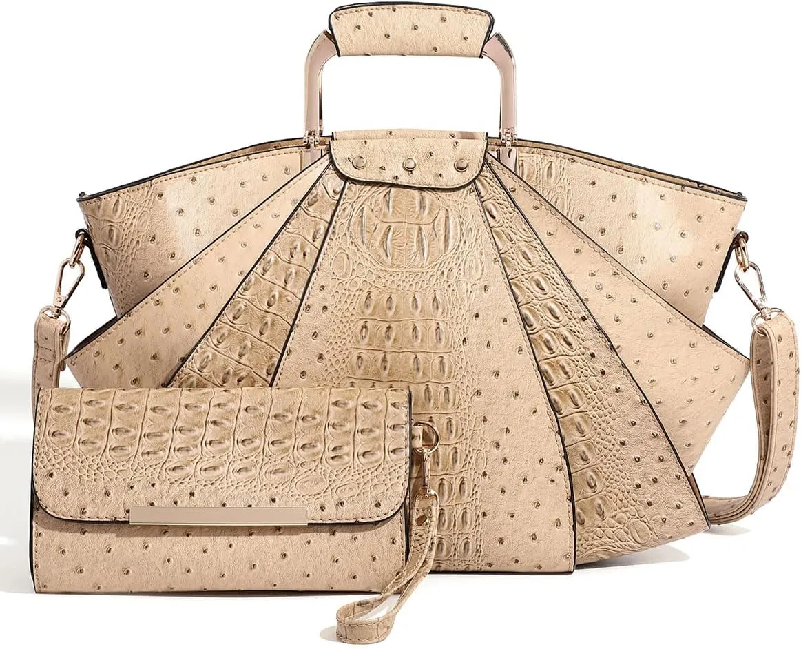Bag Woman Large Capacity Leather Purse Fashion Designer Metal Top Handle Handbags Women Crossbody Large Bags for Women Tote