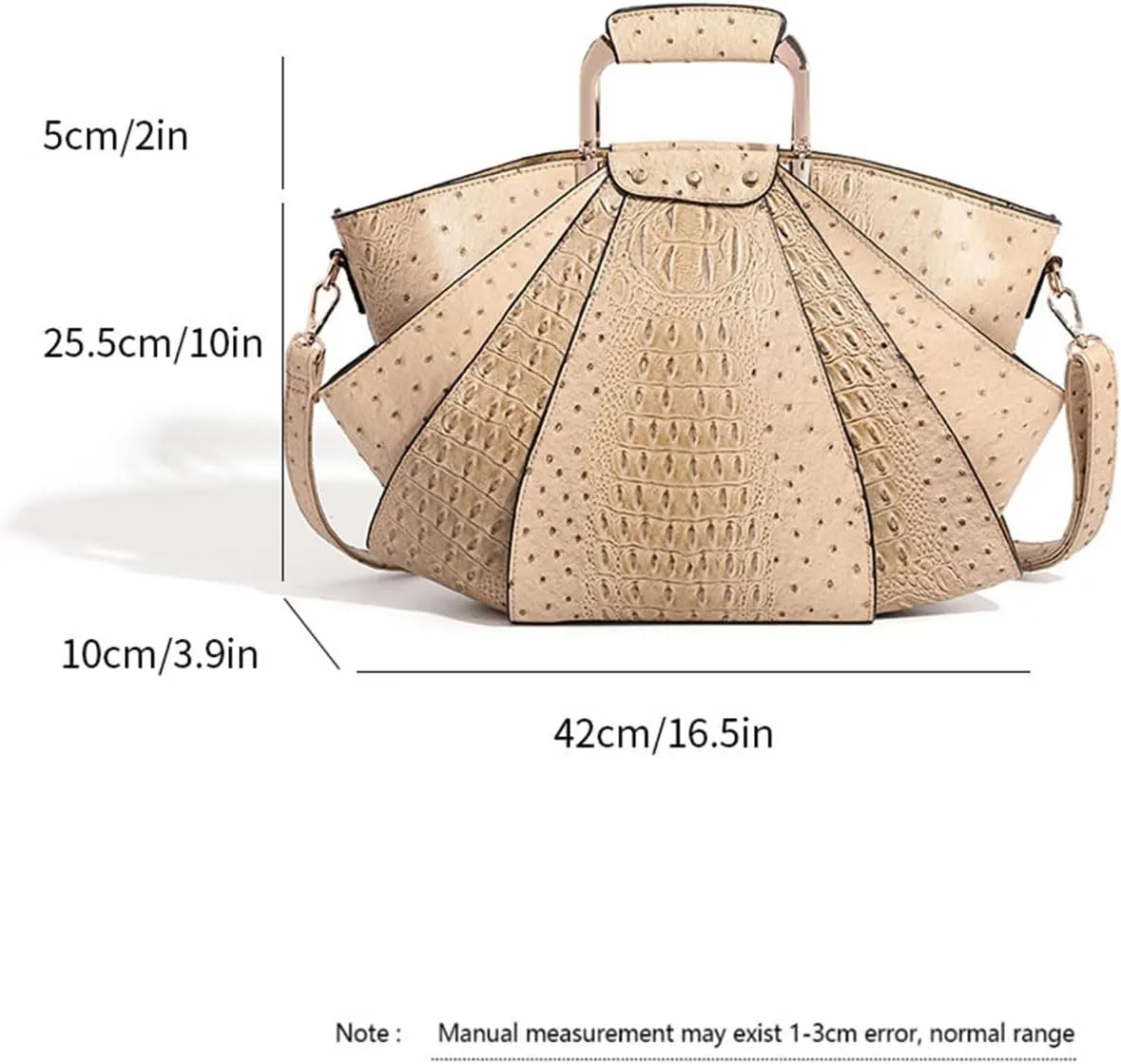 Bag Woman Large Capacity Leather Purse Fashion Designer Metal Top Handle Handbags Women Crossbody Large Bags for Women Tote
