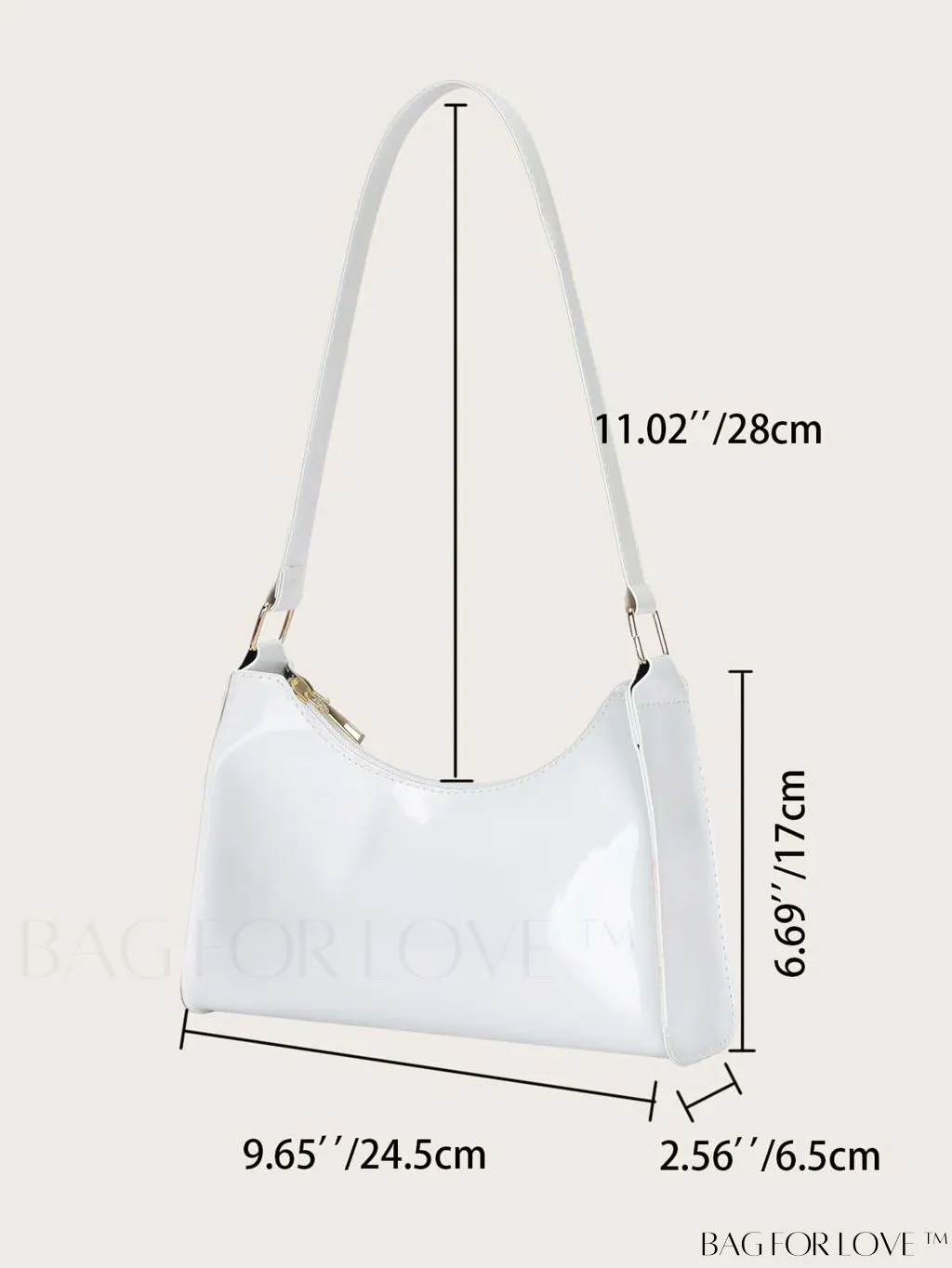 BagForLove - Crocodile-Embossed Khaki Baguette: Sleek and Compact Design