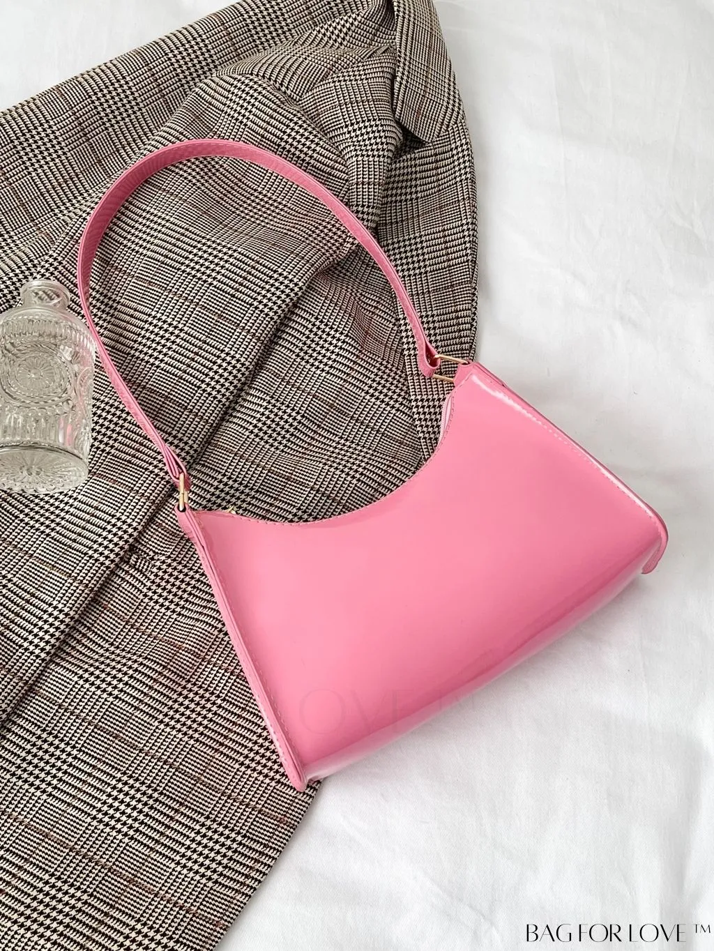 BagForLove - Crocodile-Embossed Khaki Baguette: Sleek and Compact Design