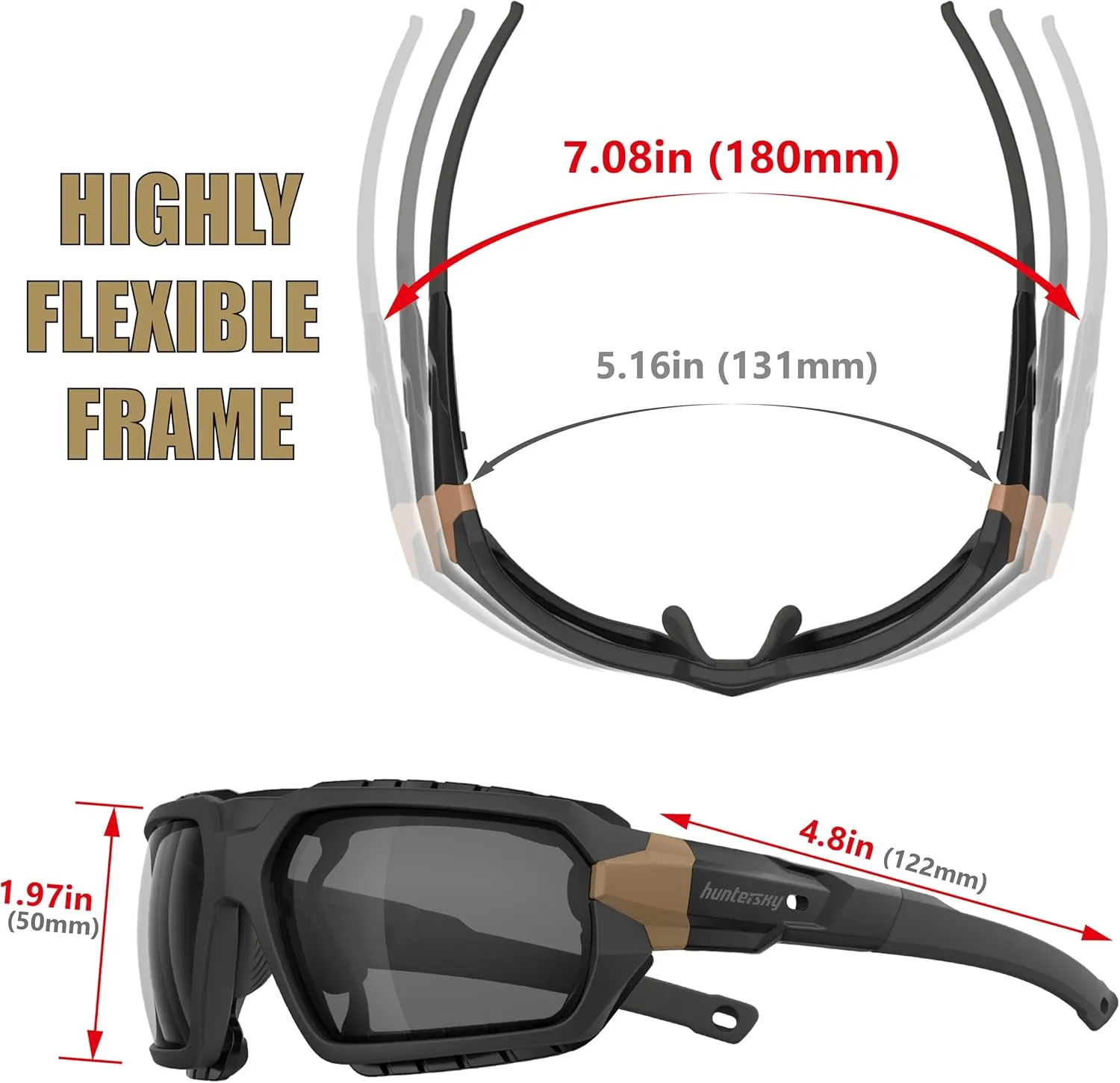 Ballistic Tactical Impact Protection Anti Fog Shooting Glasses Military Grade Airsoft Range…