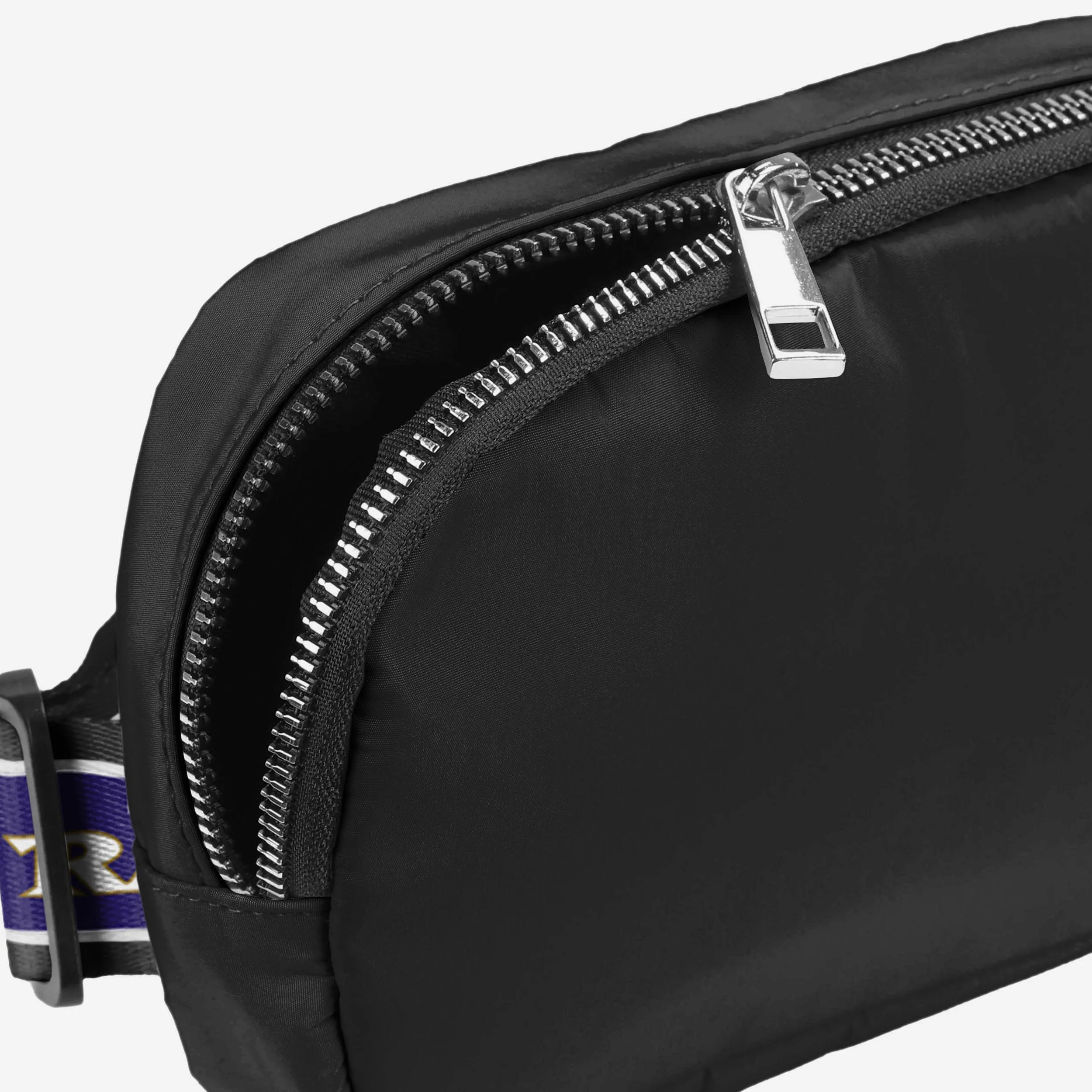 Baltimore Ravens Team Wordmark Crossbody Belt Bag