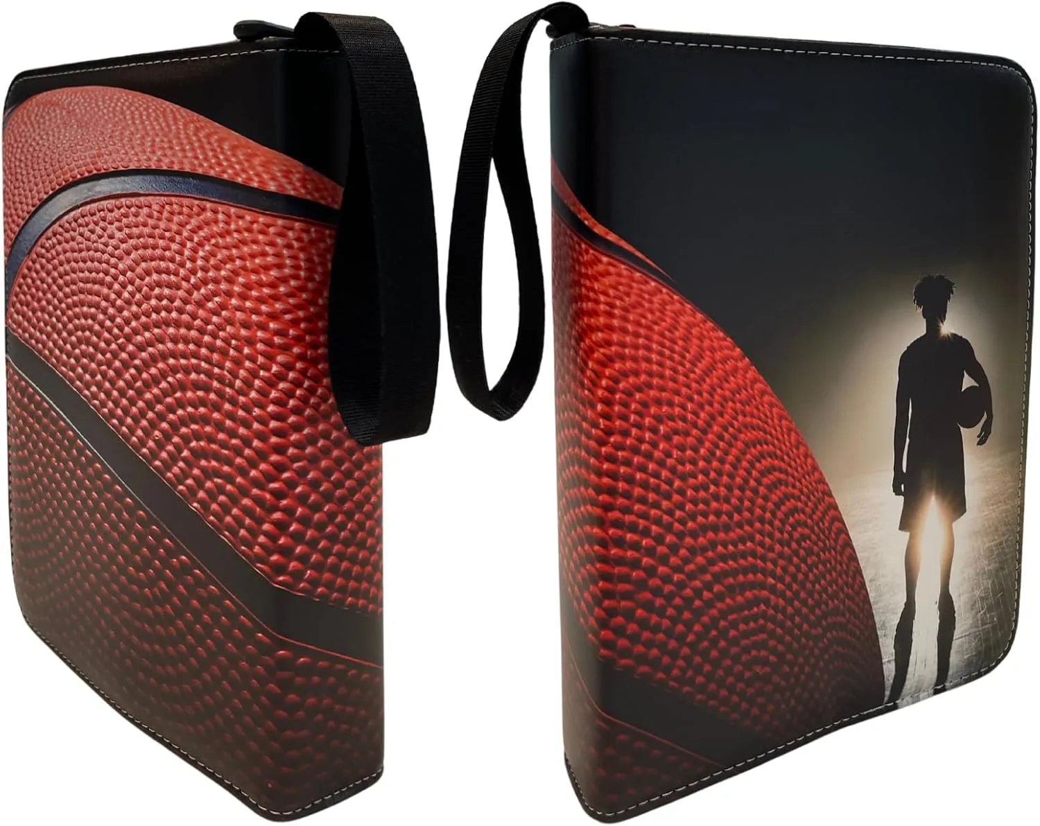 Basketball Card Binder, Trading Card Album with 55 Removable Top Loader Sleeves Fit 440 Basketball Baseball Soccer Football Cards, Compatible with 2024 2025 Topps Sports Card & TCG Collections.