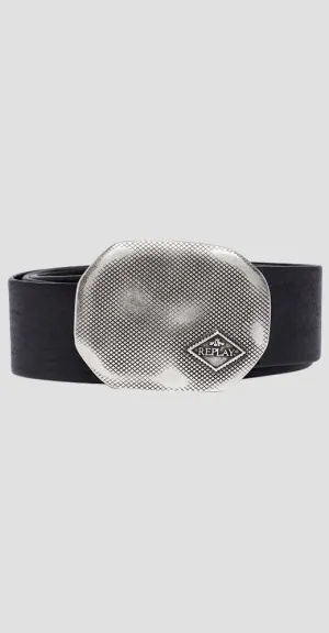 Beaten Disc Buckle Belt