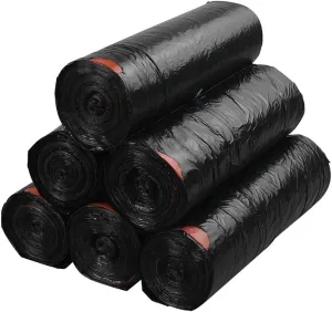 Begale 5 Gallon Drawstring Trash Bags, 210 Counts, Black