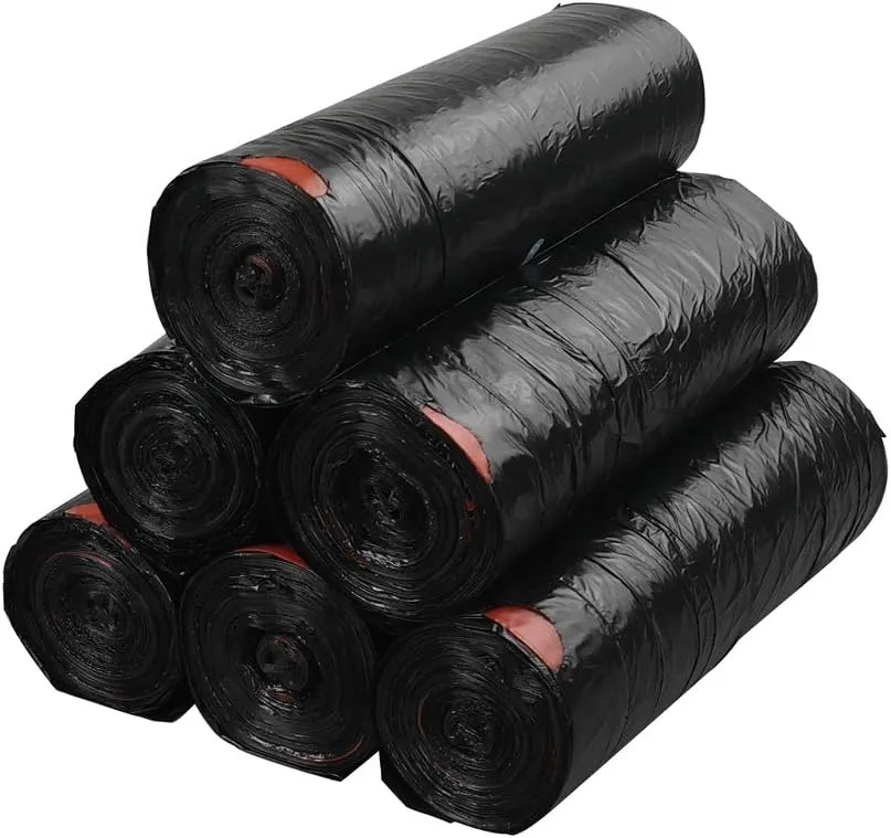 Begale 5 Gallon Drawstring Trash Bags, 210 Counts, Black