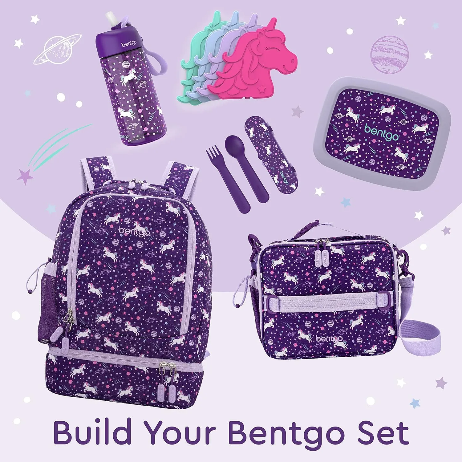 Bentgo Kids Prints 2-in-1 Backpack & Insulated Lunch Bag