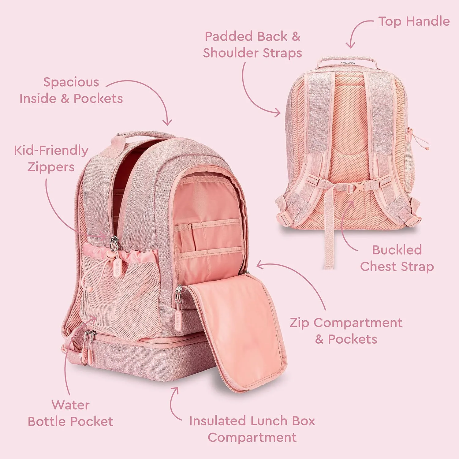 Bentgo Kids Prints 2-in-1 Backpack & Insulated Lunch Bag