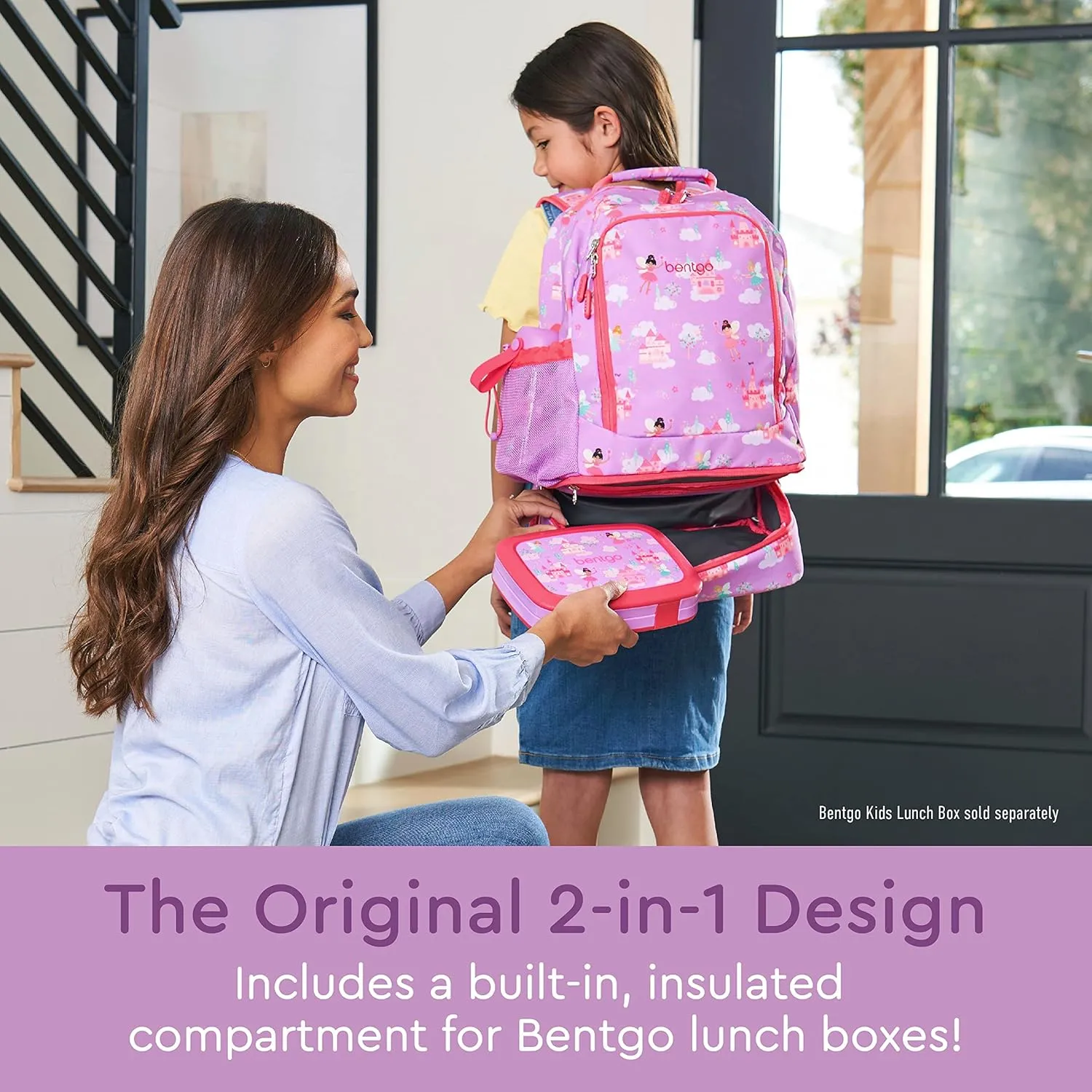 Bentgo Kids Prints 2-in-1 Backpack & Insulated Lunch Bag