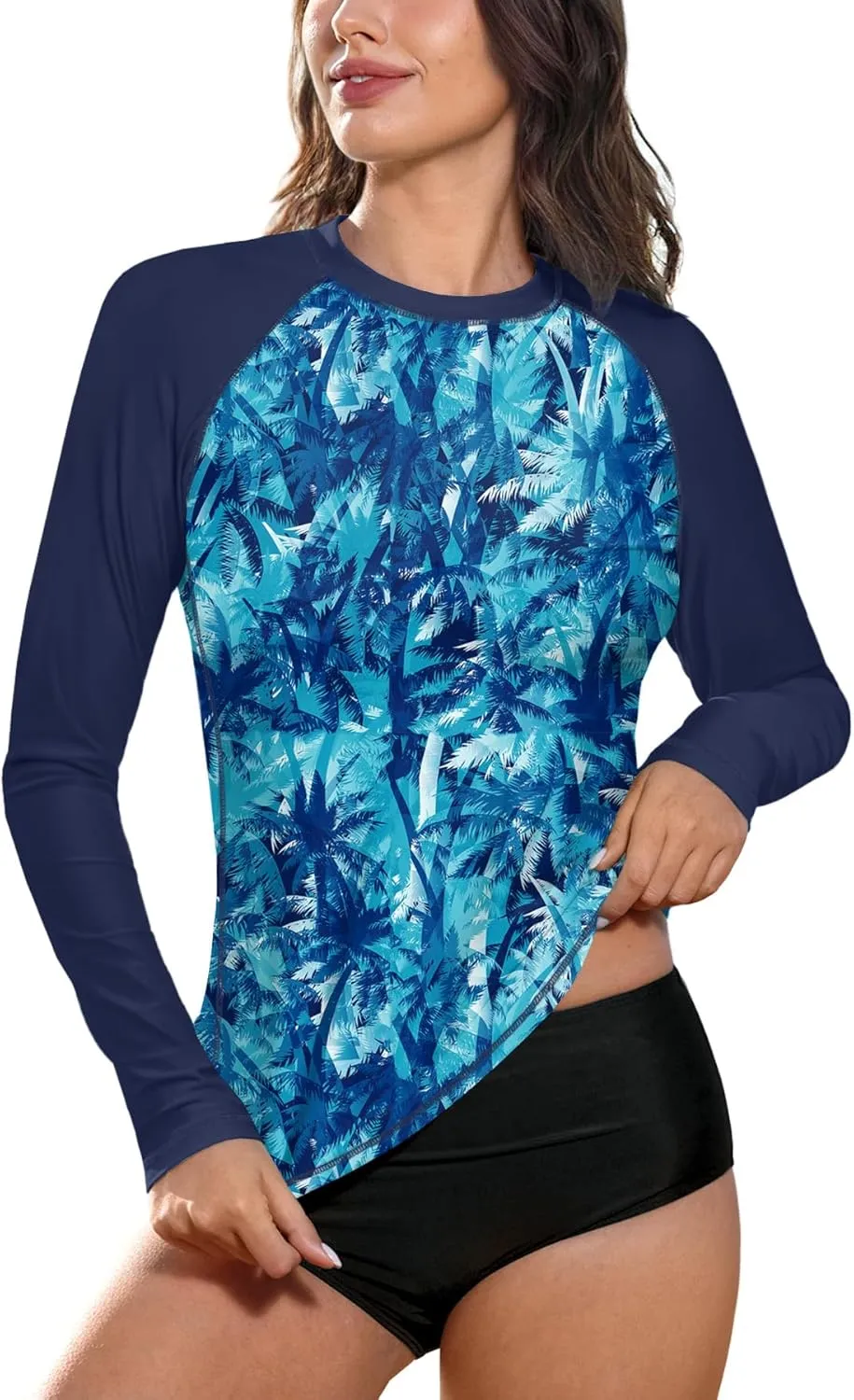 BesserBay Women Long Sleeve Sun Protection UV Rashguard Swim Shirt