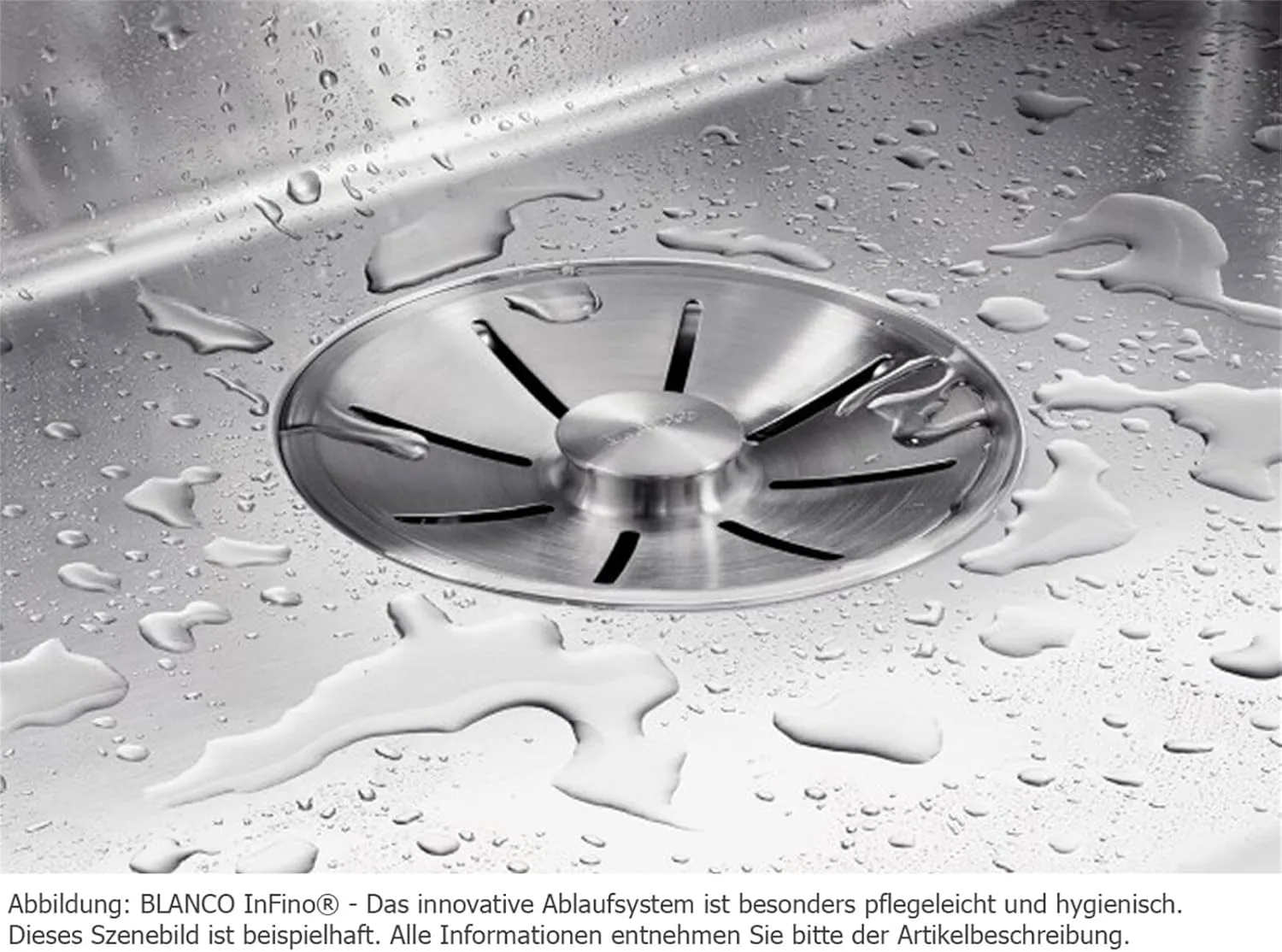 BLANCO 521570 Claron 340-IF Built-in Kitchen Sink Stainless Steel, 40 cm Unterschrank, Installation from The Top