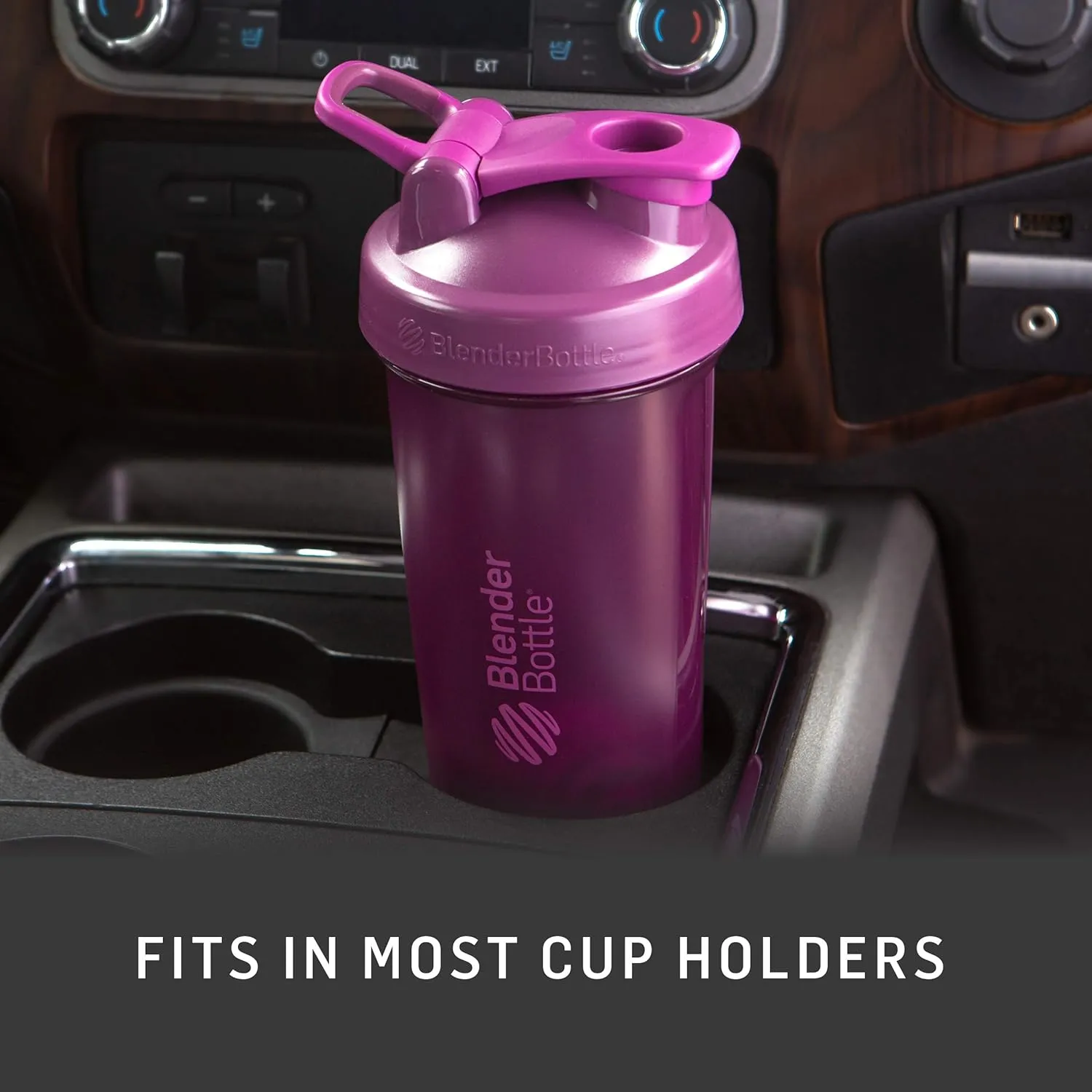 BlenderBottle Classic V2 Shaker Bottle Perfect for Protein Shakes and Pre Workout, 28-Ounce, Clear/Black