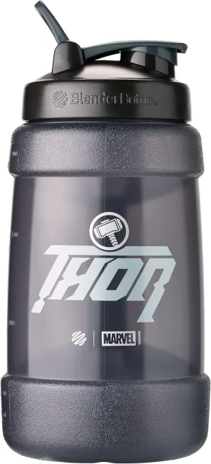 BlenderBottle Marvel Half Gallon Water Bottle, Koda Large Water Jug, 74-Oz, Thor