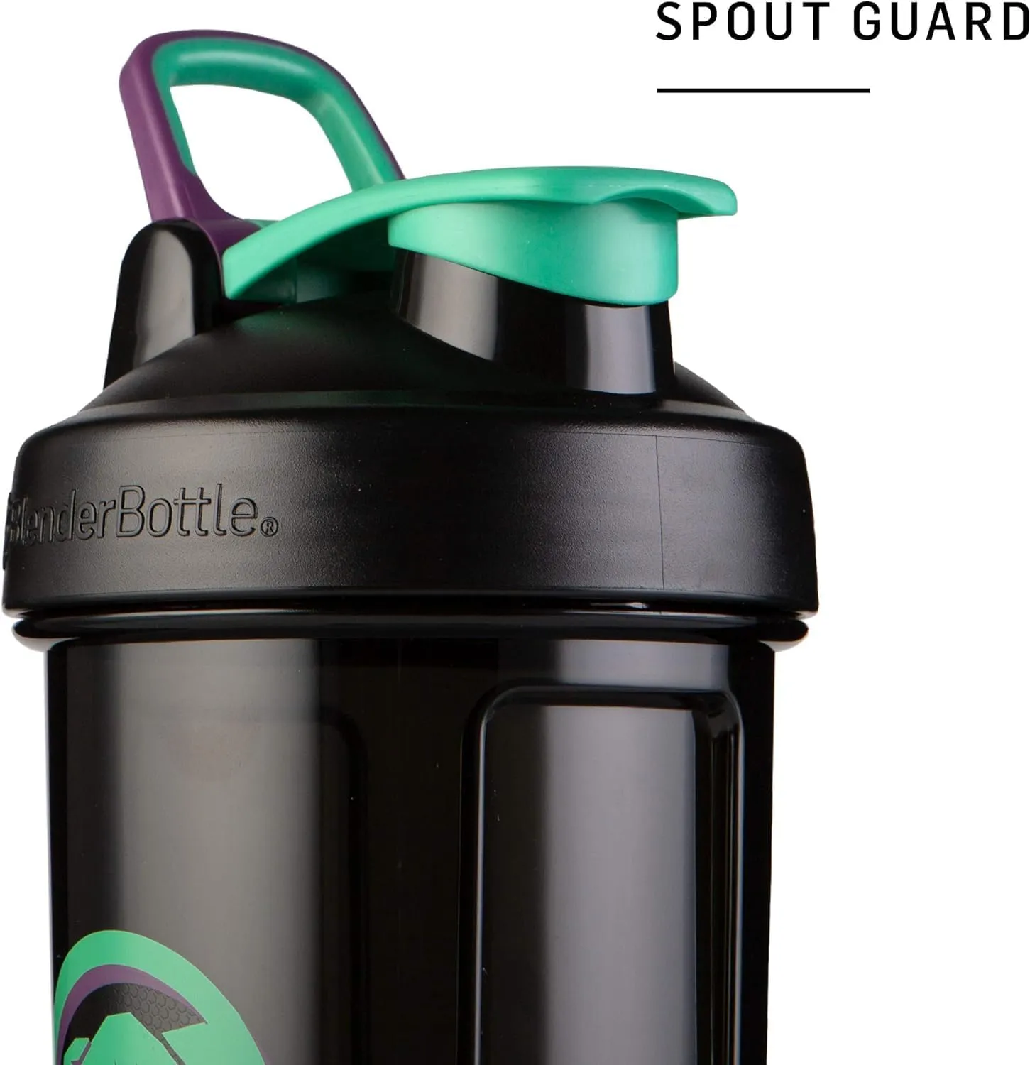 BlenderBottle Marvel Shaker Bottle Pro Series Perfect for Protein Shakes and Pre Workout, 28-Ounce, Captain Marvel