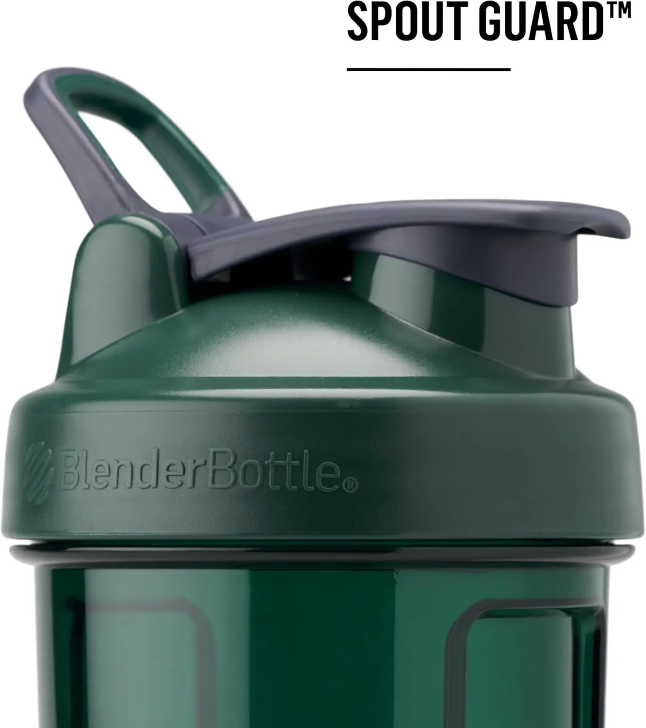 BlenderBottle Shaker Bottle Pro Series Perfect for Protein Shakes and Pre Workout, 24-Ounce, Black/Clear