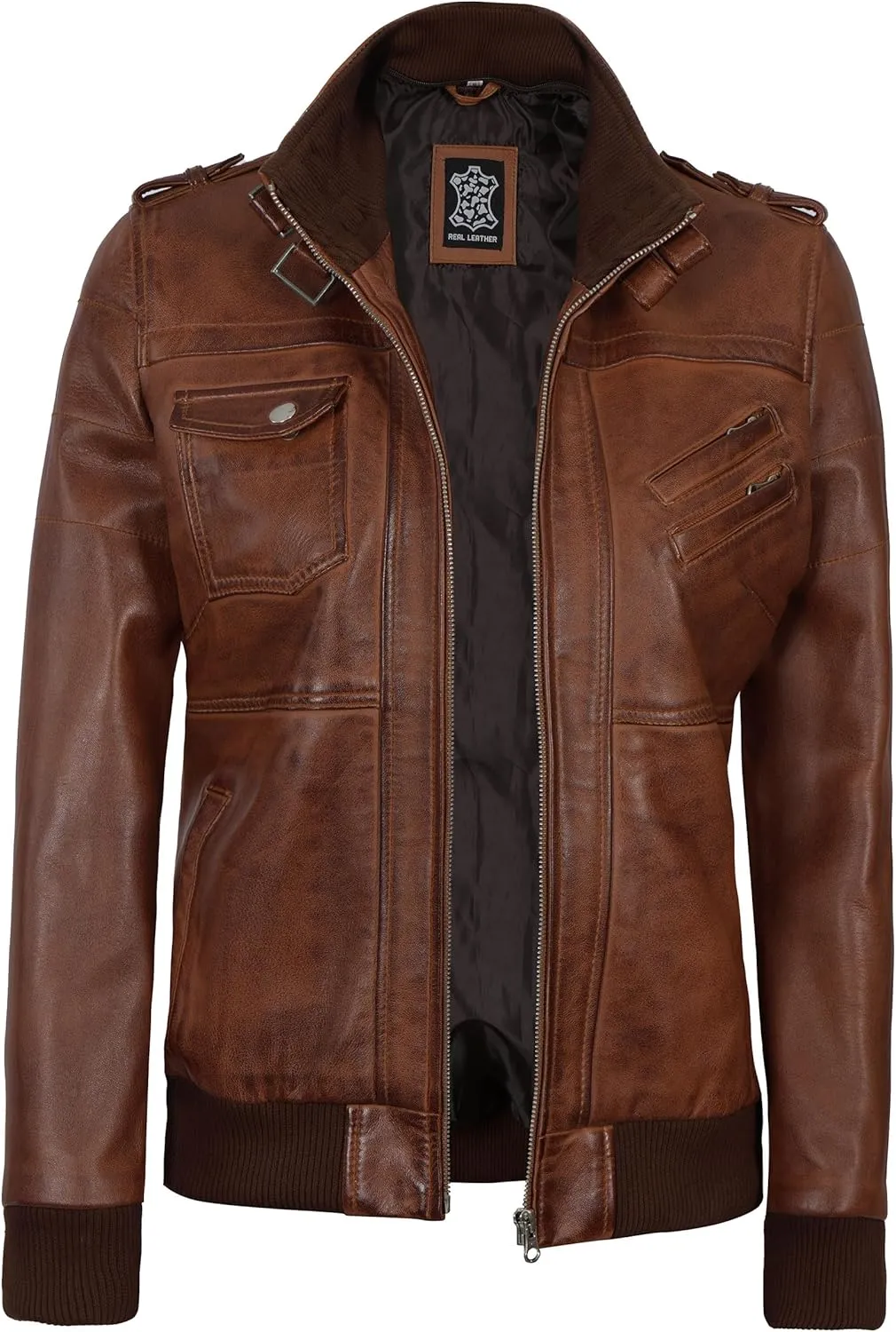 Blingsoul Leather Jacket Women - Real Lambskin Womens Leather Jackets With hood
