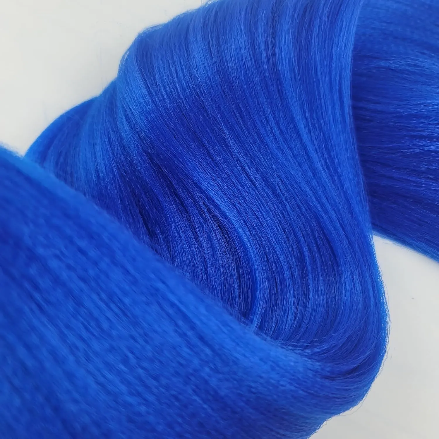Blue Braiding Hair Pre stretched Boho Hair for Color Braiding Prestretched Box Braids Boho Curls Ez Braid Knotless Twist
