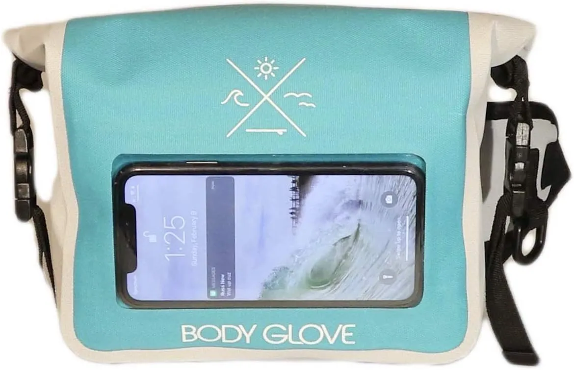 Body Glove Costa Waterproof Hip Fanny Pack for Sports, Hiking, Beach w/Clear Phone Pocket