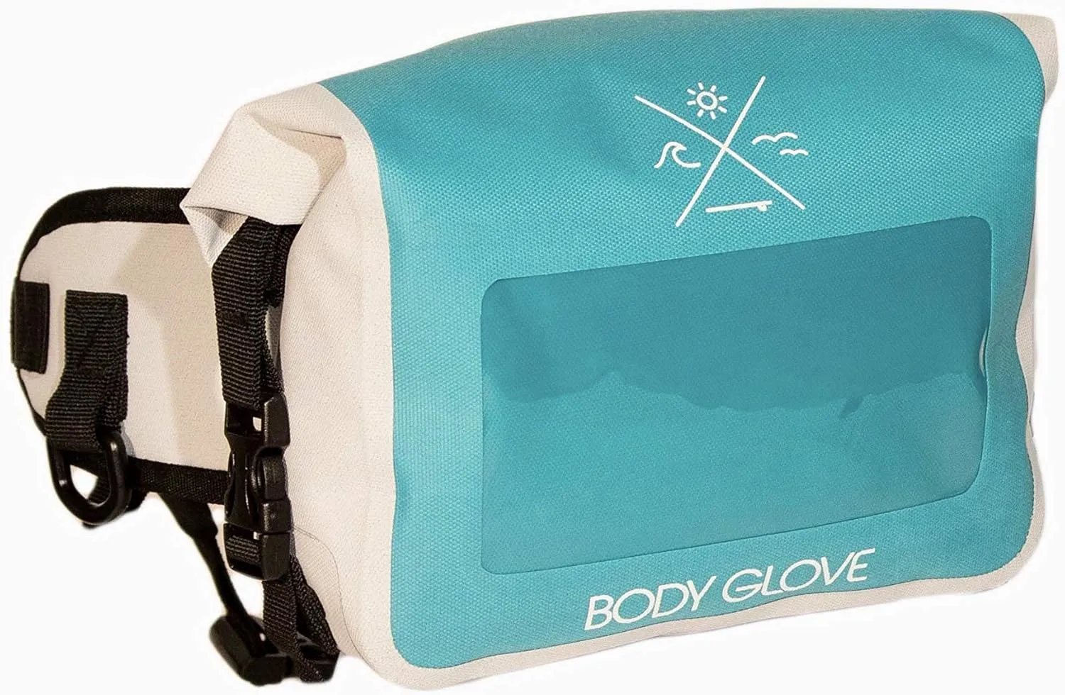 Body Glove Costa Waterproof Hip Fanny Pack for Sports, Hiking, Beach w/Clear Phone Pocket