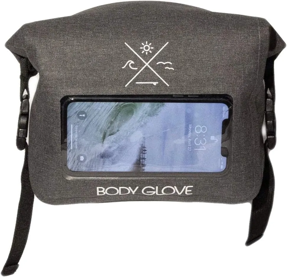 Body Glove Costa Waterproof Hip Fanny Pack for Sports, Hiking, Beach w/Clear Phone Pocket