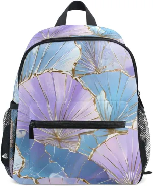 Bolaz Upgraded Backpack for School Teenagers Girls Boys-Seashell Pattern,Travel Bag with Chest Buckle and Whistle