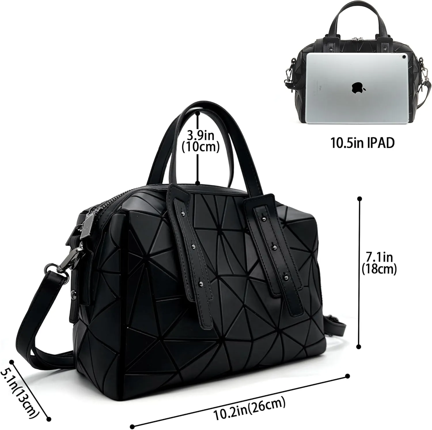 Boston Geometric Handbag and Crossbody Bag - Shoulder Bag