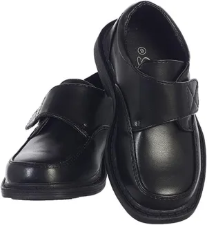 Boys Matte Dress Shoes w/Velcro Strap