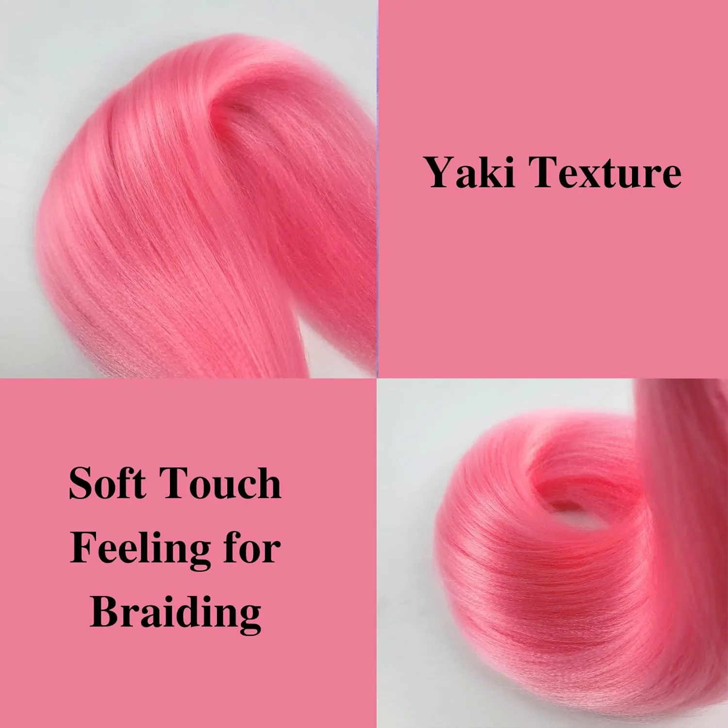 Braiding Hair Pre stretched Pink Boho Hair for Braiding Prestretched Hypoallergenic Ez Braid Pink Curly Deep Wave Crochet Braids Mermaid