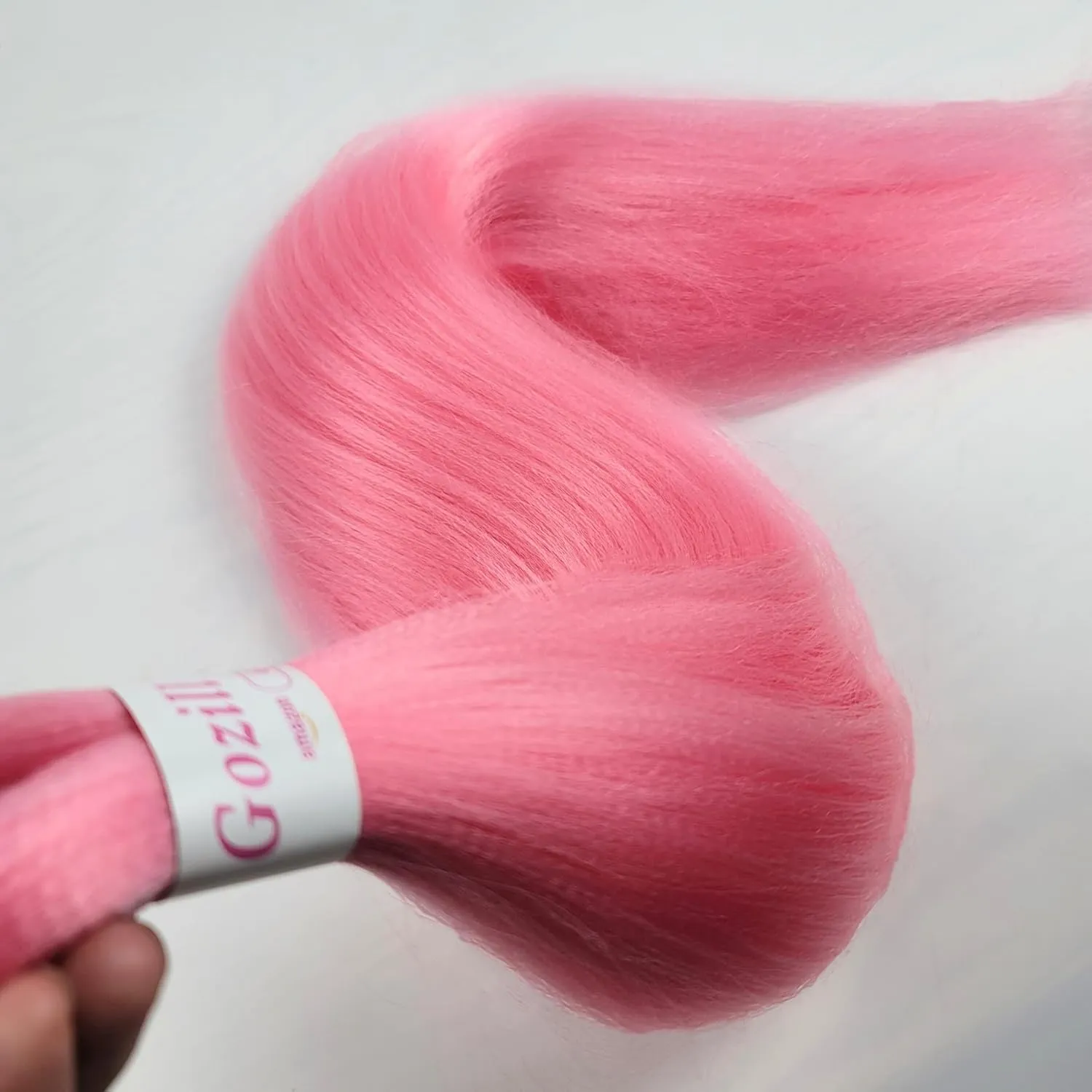 Braiding Hair Pre stretched Pink Boho Hair for Braiding Prestretched Hypoallergenic Ez Braid Pink Curly Deep Wave Crochet Braids Mermaid