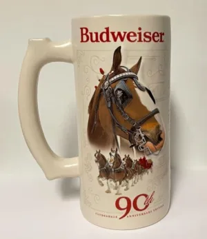 Budweiser Ceramic Clydesdales Holiday Stein, 31-ounce, 1 Count (Pack of 1)