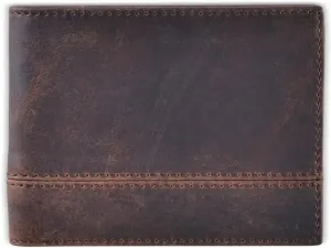 BULL GUARD Rfid Leather Wallet | The Respected Gentlemans Bifold Slim for Men | Travel Secure RFID Blocking | Mens Full Grain Leather Wallet with Removable ID Credit Card Holder