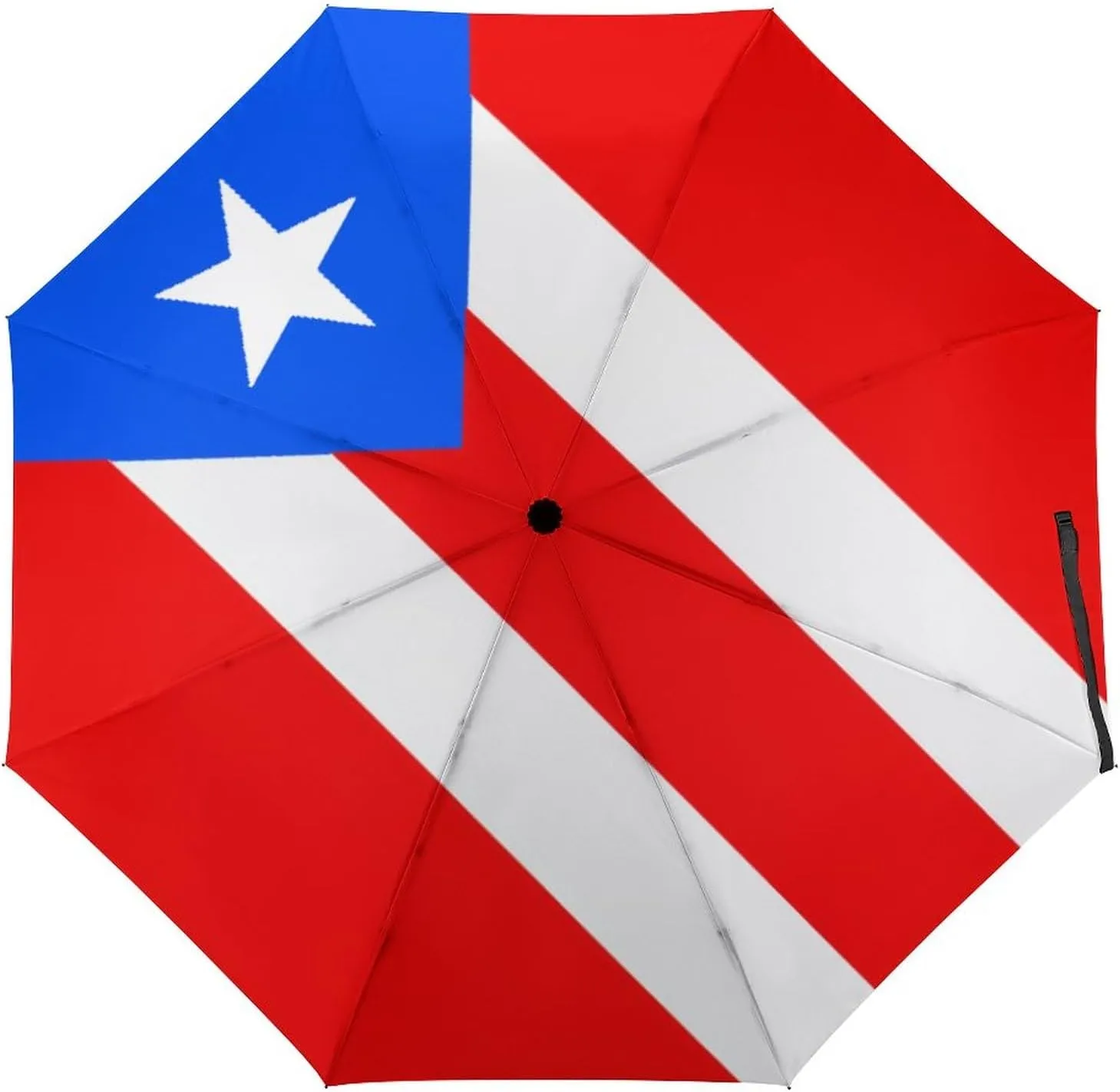 Calculay Russian Flag Portable Automatic Switch Folding Umbrella Manual Sunshade Anti-UV Travel Umbrella Rainproof And Windproof Suitable for Men And Women