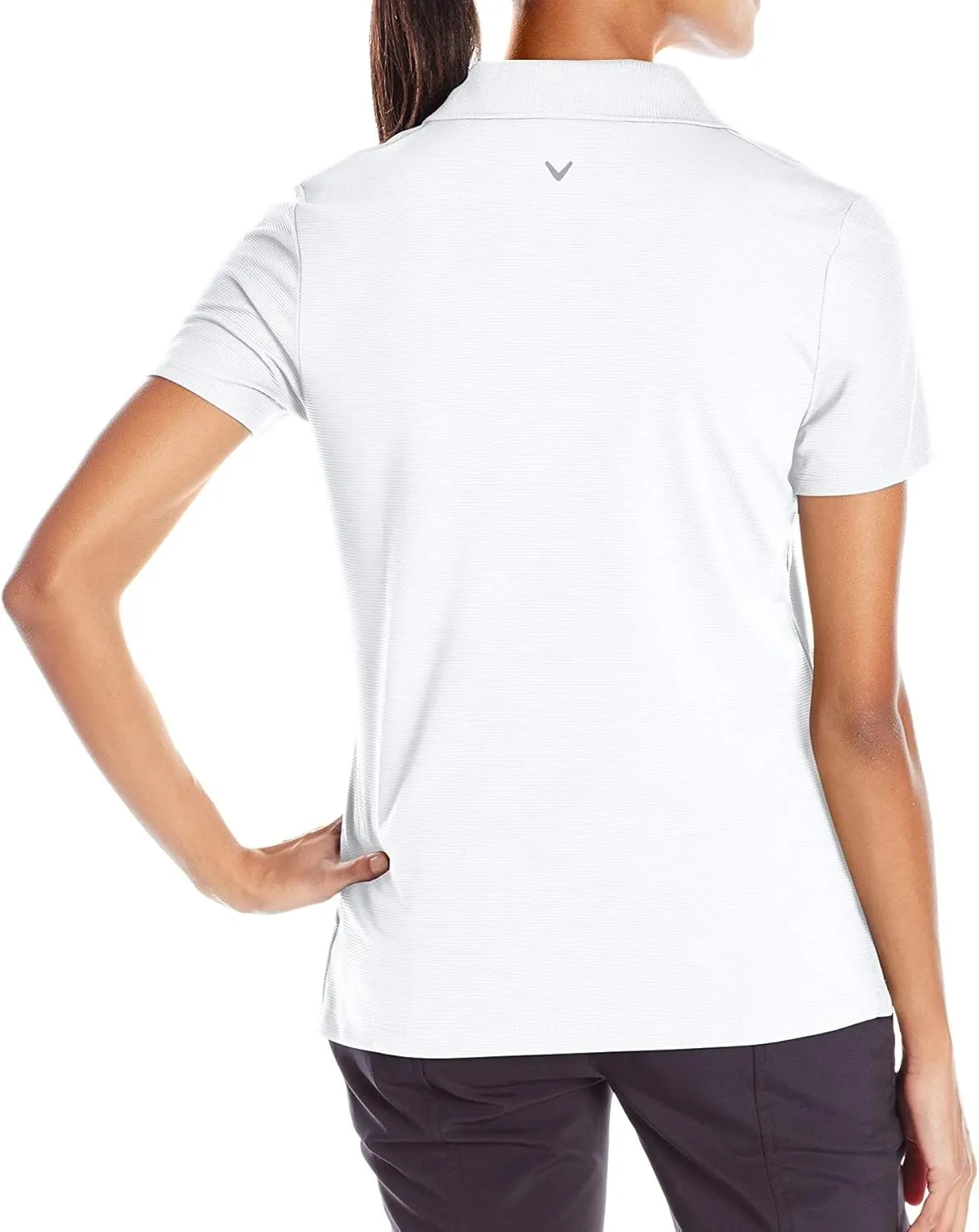 Callaway Women's Short Sleeve Ottoman Performance Golf Polo With Sun Protection (Size Small - 4X-Large)