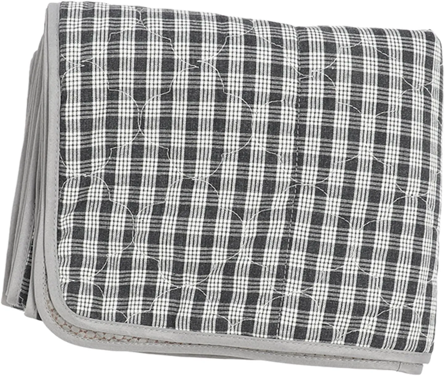 Camping Sleeping Bag Pad Liner Tent USB Cotton Camping for Heated Sleeping Mat Tray Liner for Camping Sleeping Bags (Black and White Check)