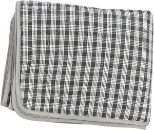 Camping Sleeping Bag Pad Liner Tent USB Cotton Camping for Heated Sleeping Mat Tray Liner for Camping Sleeping Bags (Black and White Check)