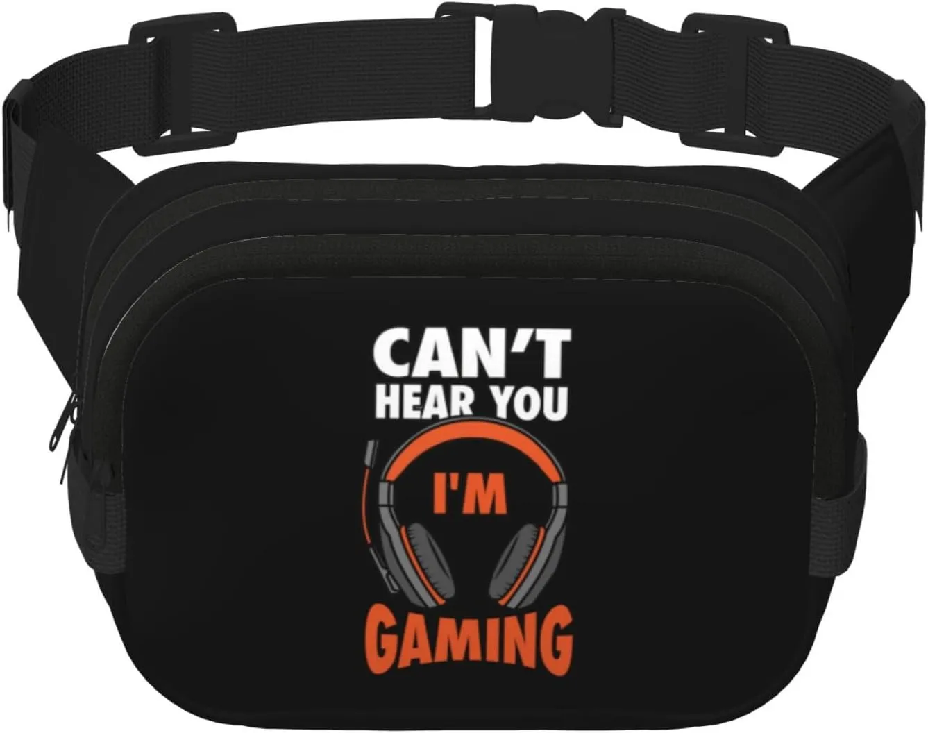 Can't Hear You I'm Gaming Waist Pack Bag Fanny Pack for Men&Women Hip Bum Bag with Adjustable Strap for Outdoors Workout Traveling Casual Running Hiking Cycling