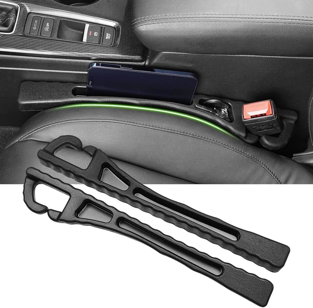 Car Seat Gap Filler Storage Bag, Truck Console Accessories for BMW 2023 2024 2025 X3 X5 X7 3 5 Series 328i 528i 535i 530i 540i 2013 2014-2017 320i 330i 325i X1 X2 X4 X6 e90 2018-2024 e60 f30
