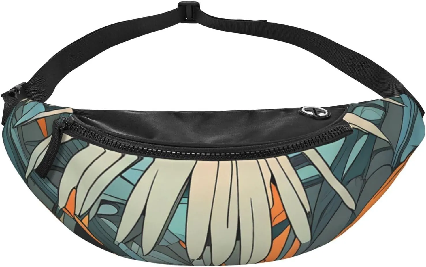 Casual Palm Tree Printed Fanny Pack,Crossbody Fanny packs for women Men Waist Bag for Running Travel